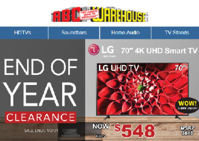 ABC Warehouse HDTV Email