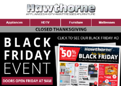 Hawthorne Black Friday Email